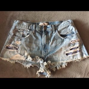 Hollister Distressed Shorts